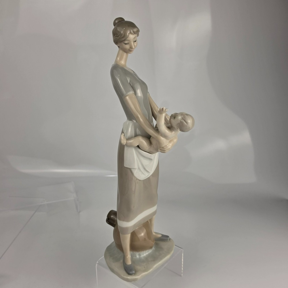 Lladro Mother and Child Porcelain Figurine 4575 Vintage Spain See Desc